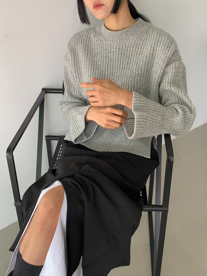 MILUI東大門㊣代購女裝新品真品休閑熱賣25秋冬時尚人氣針織衫MILUI針織衫