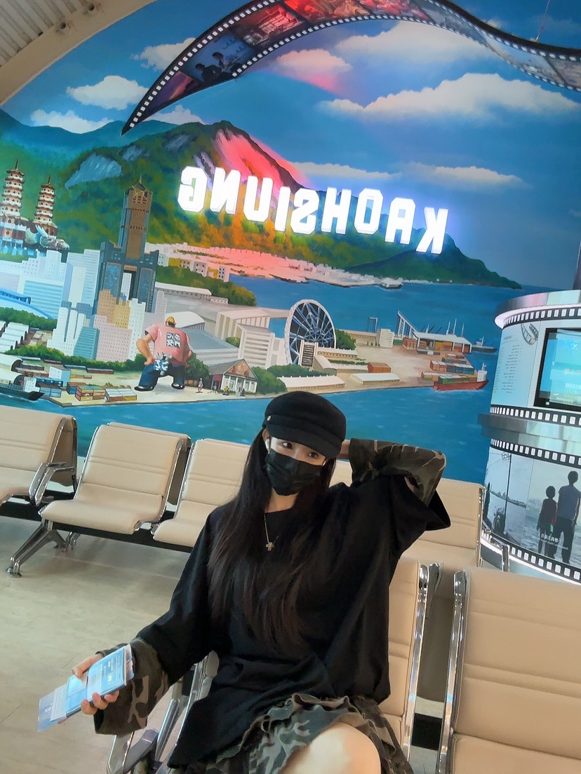 PALETTE-Q東大門㊣直郵女裝新品職業時尚熱賣推薦長袖T恤迷彩PALETTE長袖T恤