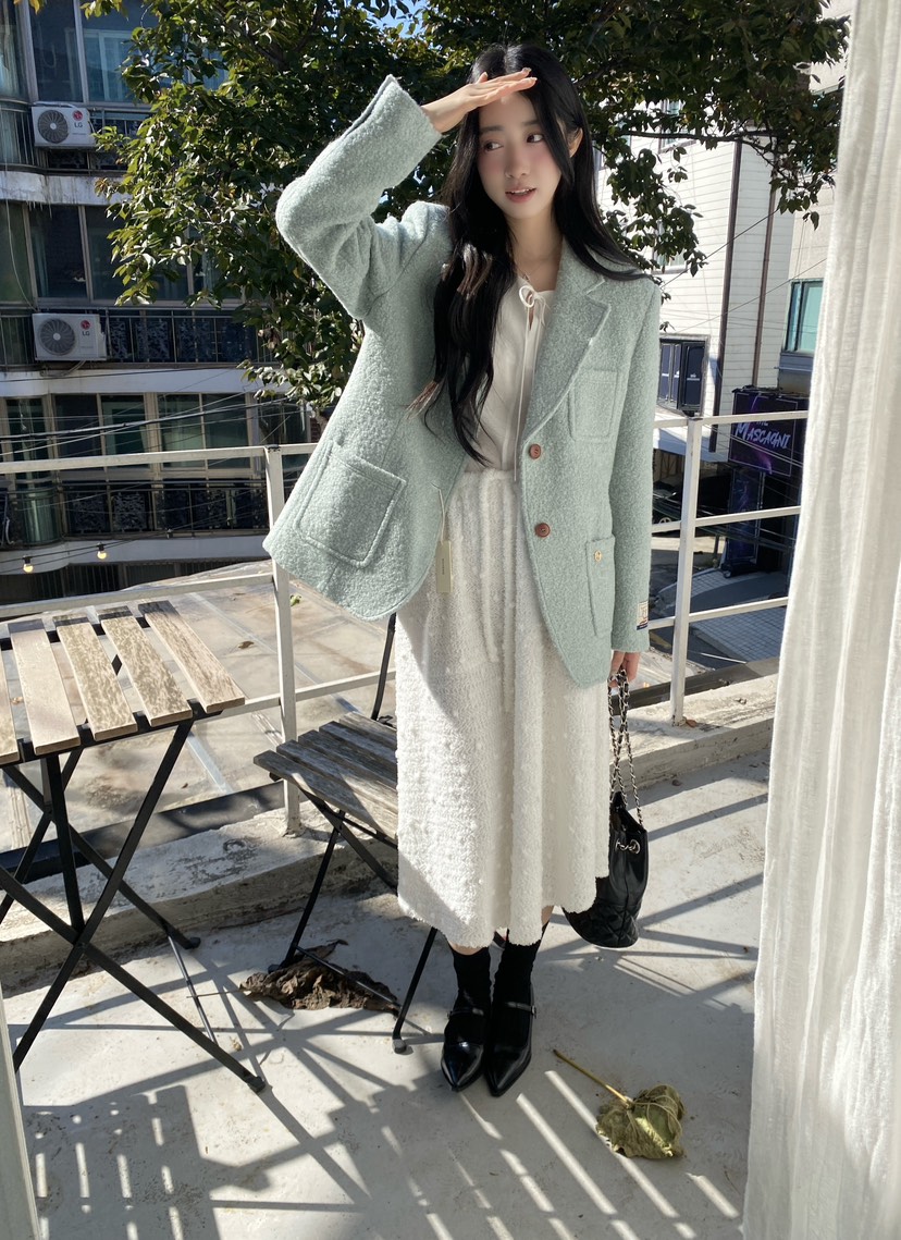 BOHEME韓國直郵㊣女裝新品時尚休閑25秋冬推薦熱賣人氣長裙BOHEME長裙