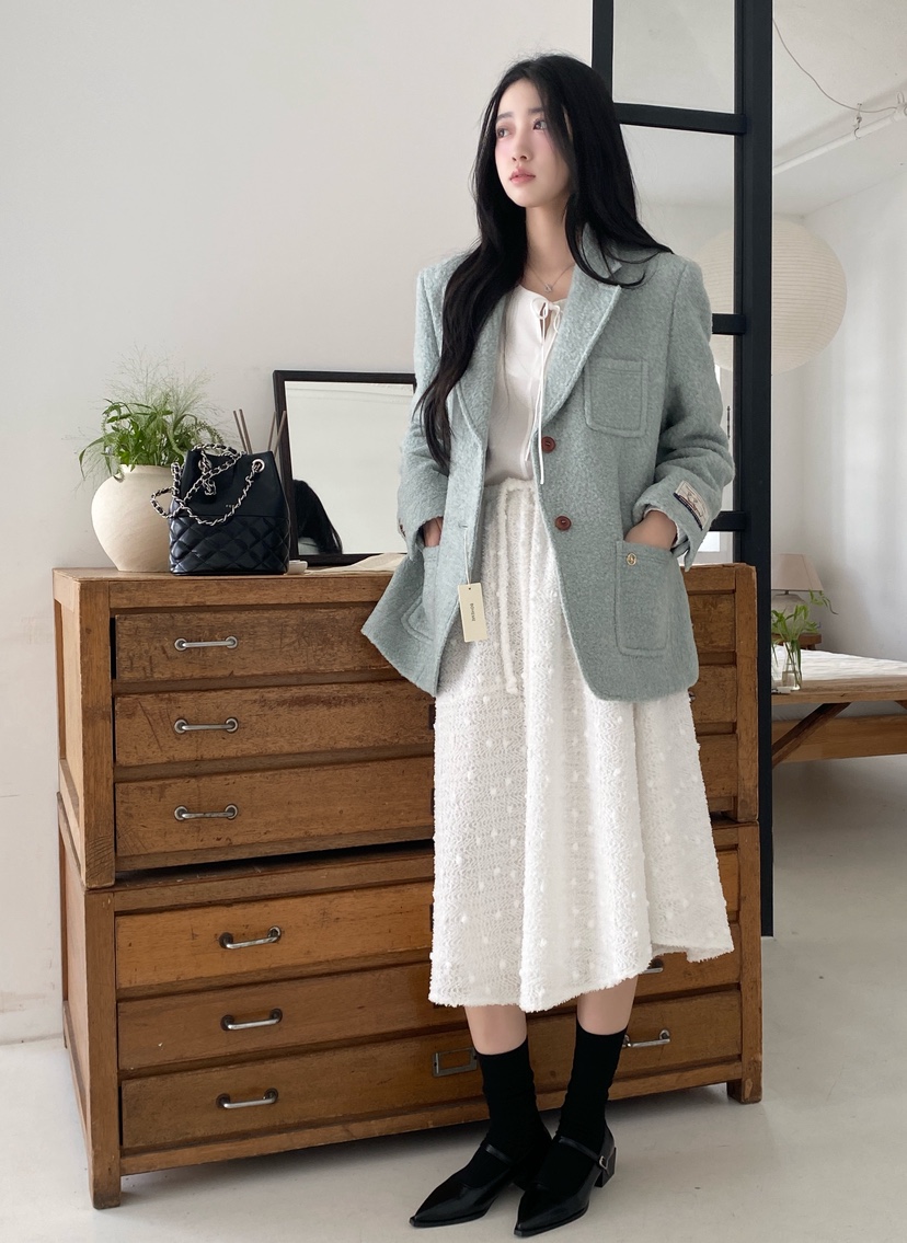 BOHEME韓國直郵㊣女裝新品時尚休閑25秋冬推薦熱賣人氣長裙BOHEME長裙