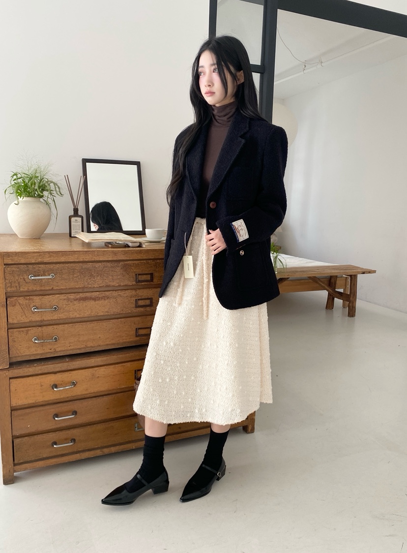 BOHEME韓國直郵㊣女裝新品時尚休閑25秋冬推薦熱賣人氣長裙BOHEME長裙