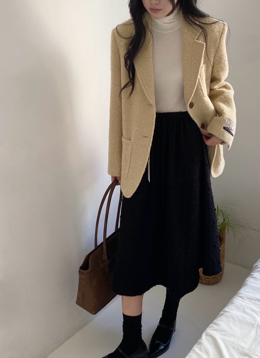 BOHEME韓國直郵㊣女裝新品時尚休閑25秋冬推薦熱賣人氣長裙BOHEME長裙