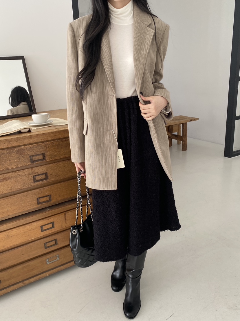 BOHEME韓國直郵㊣女裝新品時尚休閑25秋冬推薦熱賣人氣長裙BOHEME長裙