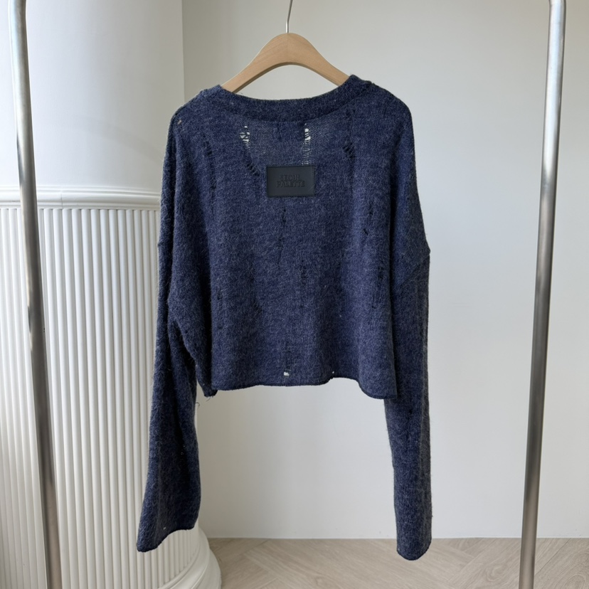 PALETTE-Q東大門㊣實拍女士新品休閑25秋冬人氣真品針織衫PALETTE針織衫