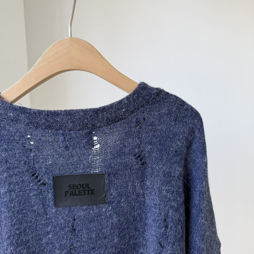 PALETTE-Q東大門㊣實拍女士新品休閑25秋冬人氣真品針織衫PALETTE針織衫