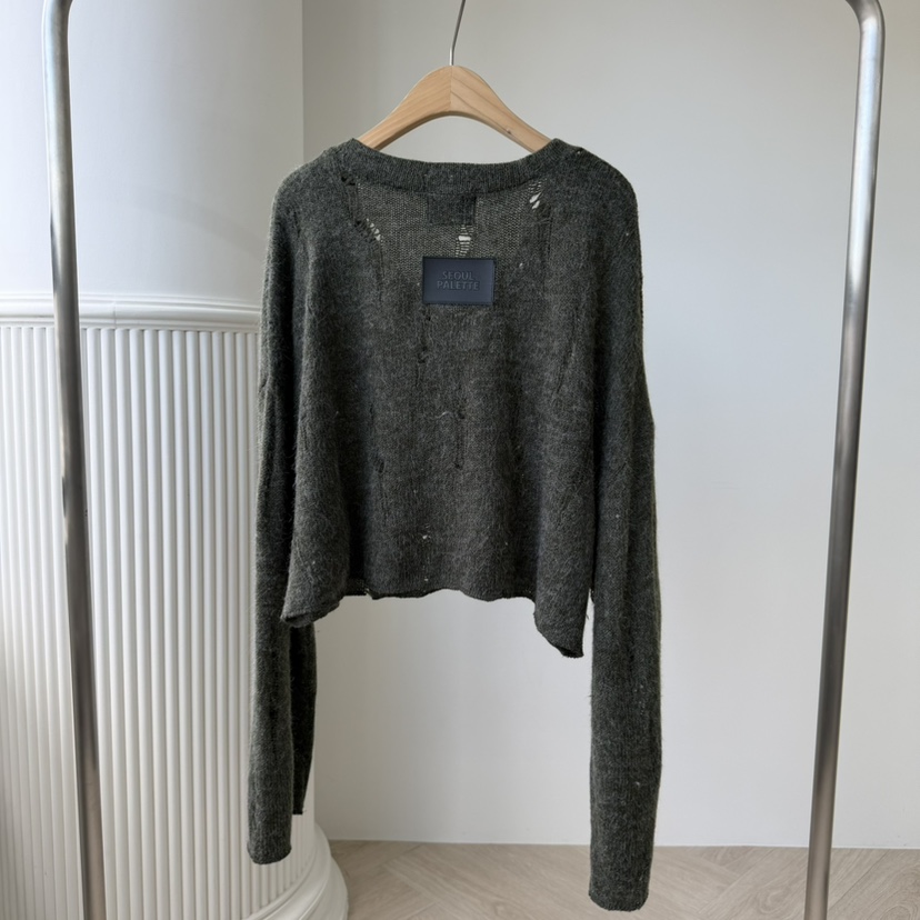 PALETTE-Q東大門㊣實拍女士新品休閑25秋冬人氣真品針織衫PALETTE針織衫