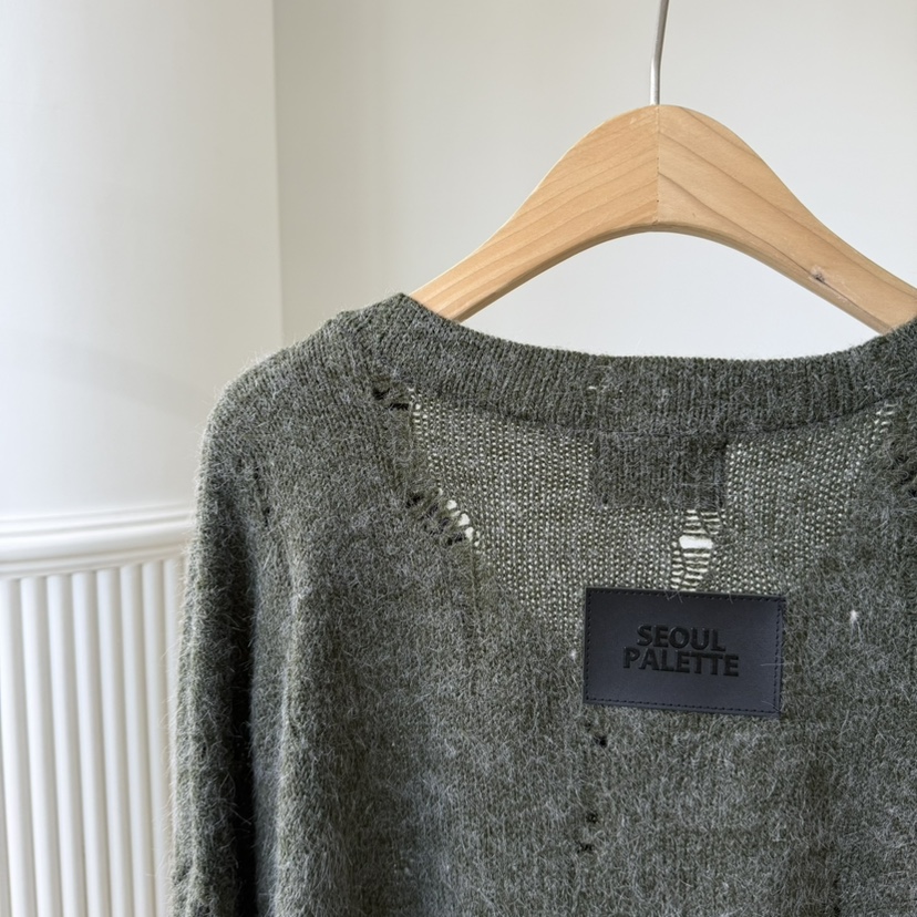 PALETTE-Q東大門㊣實拍女士新品休閑25秋冬人氣真品針織衫PALETTE針織衫