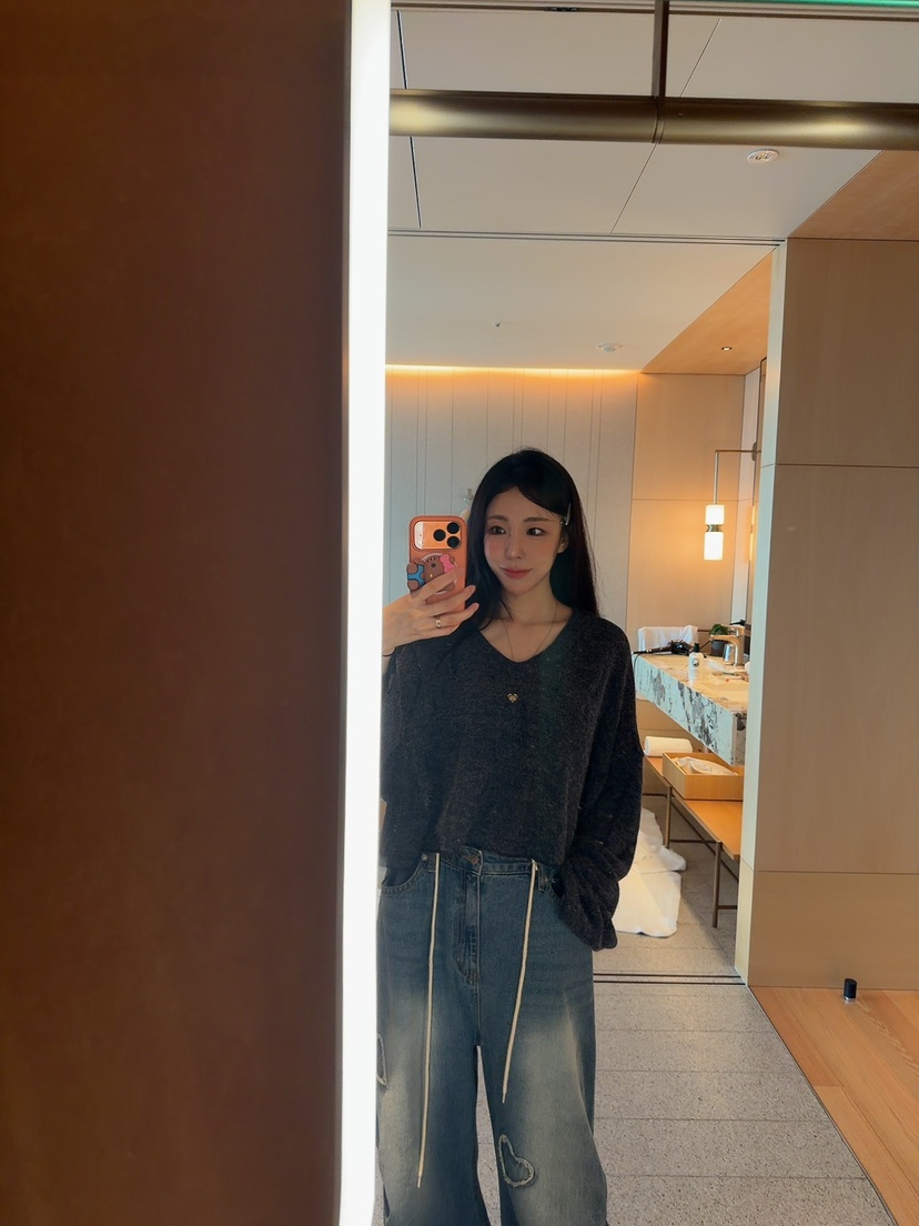 PALETTE-Q東大門㊣實拍女士新品休閑25秋冬人氣真品針織衫PALETTE針織衫