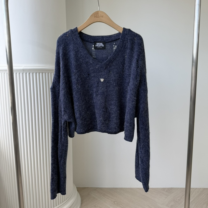 PALETTE-Q東大門㊣實拍女士新品休閑25秋冬人氣真品針織衫PALETTE針織衫圖色1
