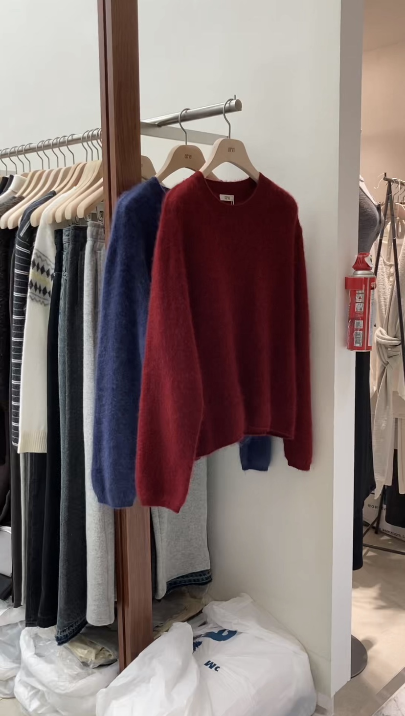 CURVY東大門㊣實拍女士新品真品25秋冬職業休閑時尚針織衫羊毛CURVY針織衫