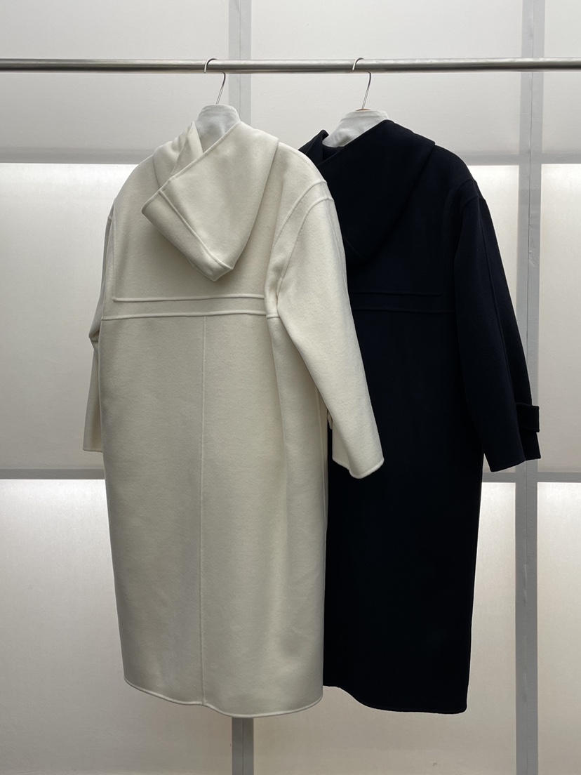 MILUI東大門㊣實拍女士新品人氣熱賣職業25秋冬中長款大衣可拆卸MILUI中長款大衣