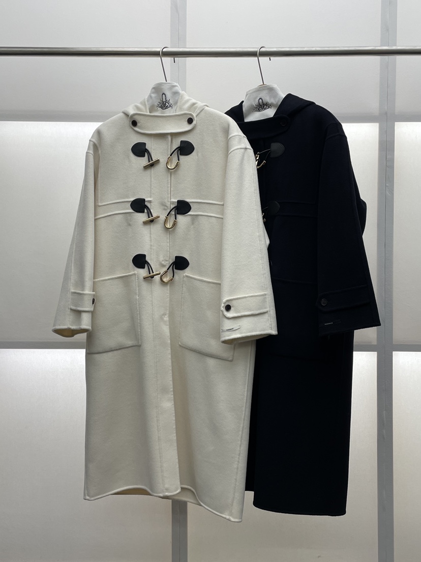 MILUI東大門㊣實拍女士新品人氣熱賣職業25秋冬中長款大衣可拆卸MILUI中長款大衣