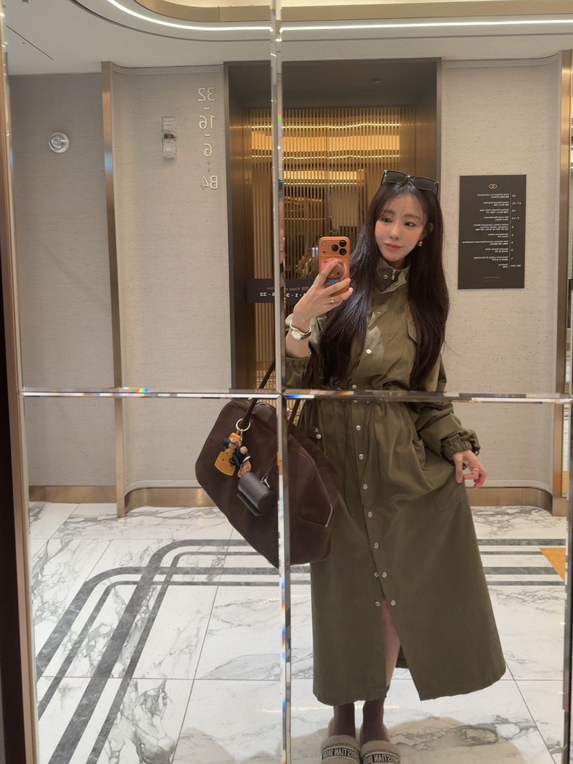 PALETTE-Q韓國代購㊣女裝新款熱賣真品人氣職業時尚休閑長裙PALETTE長裙