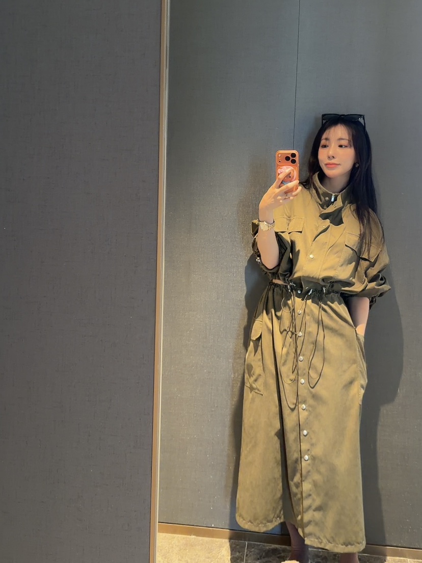 PALETTE-Q韓國代購㊣女裝新款熱賣真品人氣職業時尚休閑長裙PALETTE長裙