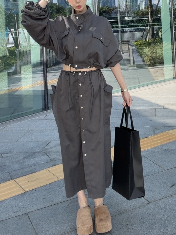 PALETTE-Q韓國代購㊣女裝新款熱賣真品人氣職業時尚休閑長裙PALETTE長裙