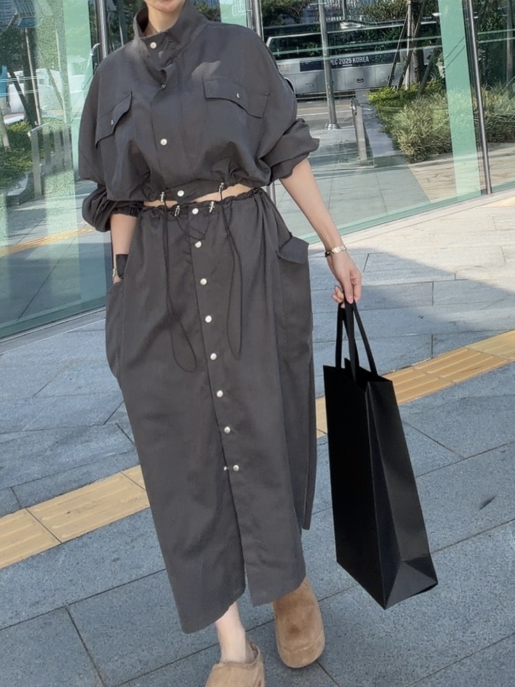 PALETTE-Q韓國代購㊣女裝新款熱賣真品人氣職業時尚休閑長裙PALETTE長裙