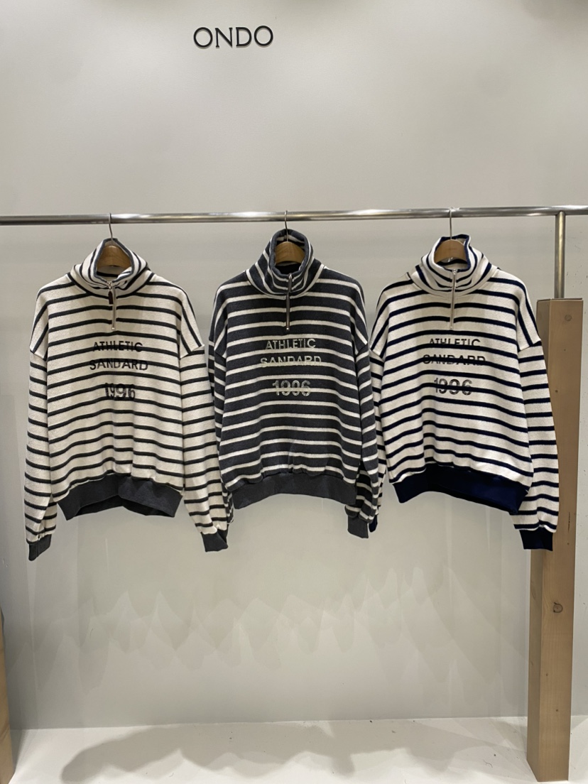 ONDO-P韓國直郵㊣女裝新款真品推薦休閑人氣衛衣拉鏈高領短款ONDO-P衛衣