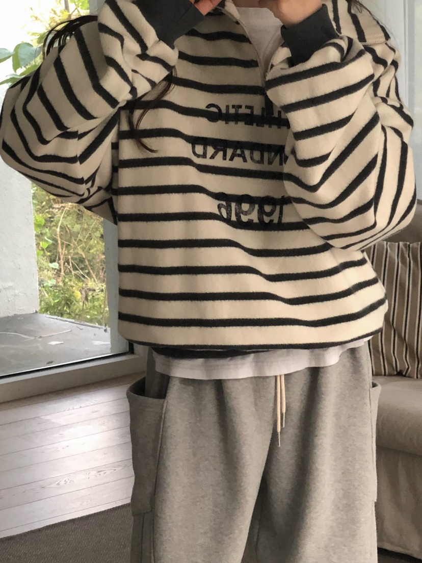 ONDO-P韓國直郵㊣女裝新款真品推薦休閑人氣衛衣拉鏈高領短款ONDO-P衛衣