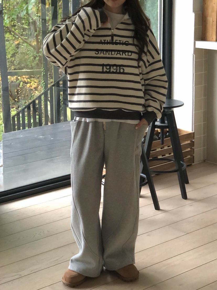 ONDO-P韓國直郵㊣女裝新款真品推薦休閑人氣衛衣拉鏈高領短款ONDO-P衛衣