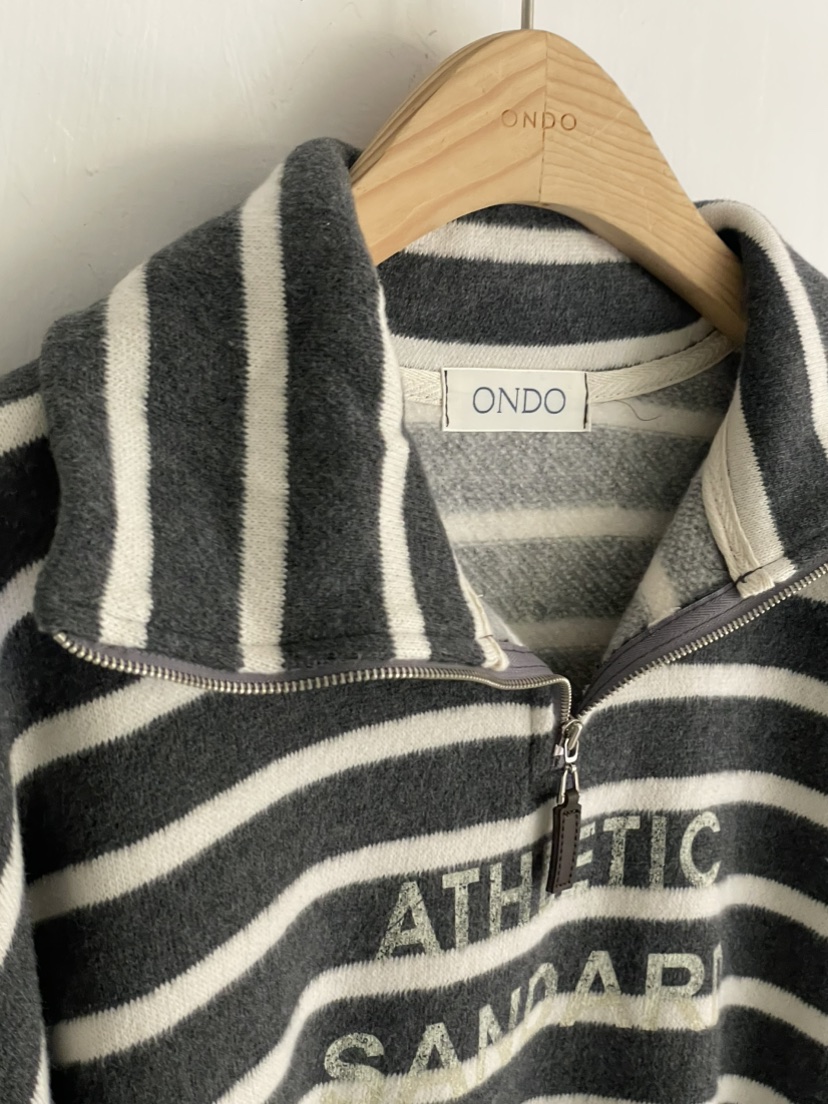 ONDO-P韓國直郵㊣女裝新款真品推薦休閑人氣衛衣拉鏈高領短款ONDO-P衛衣