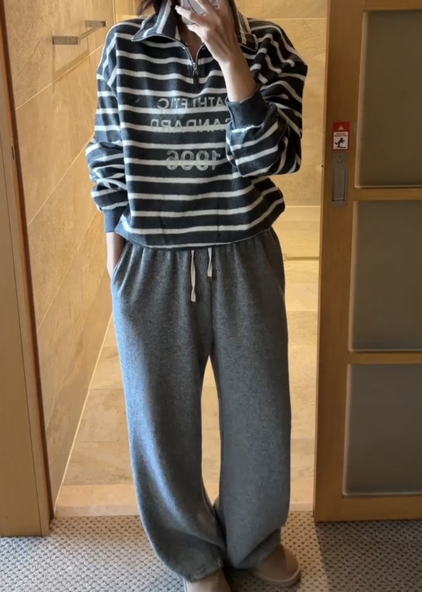 ONDO-P韓國直郵㊣女裝新款真品推薦休閑人氣衛衣拉鏈高領短款ONDO-P衛衣