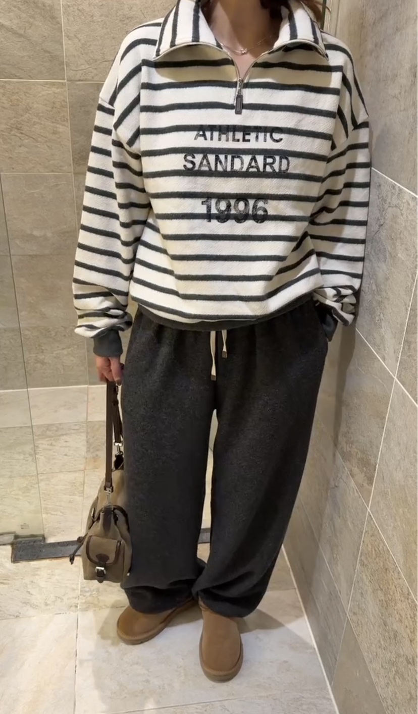 ONDO-P韓國直郵㊣女裝新款真品推薦休閑人氣衛衣拉鏈高領短款ONDO-P衛衣