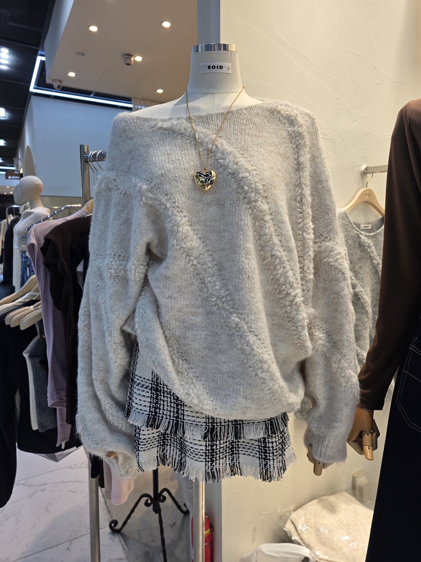 BOLD東大門㊣代購女士新品時尚熱賣推薦真品休閑25秋冬針織衫BOLD針織衫圖色1