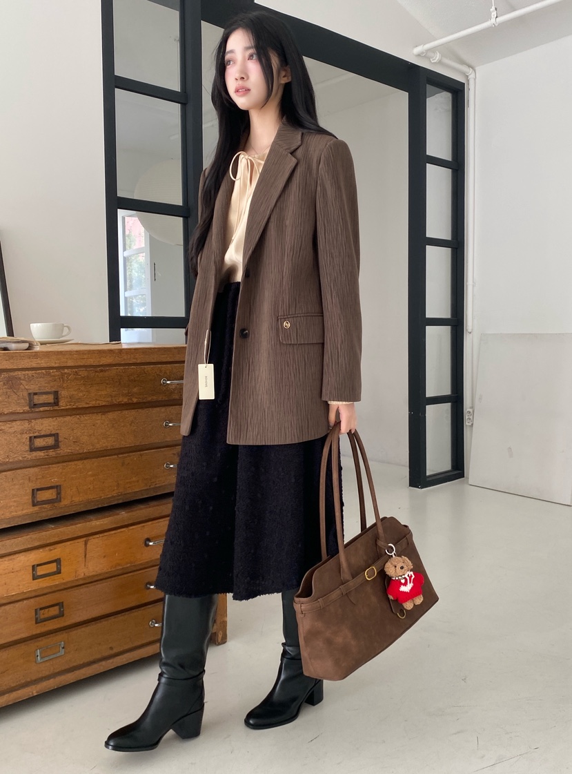 BOHEME東大門㊣代購女裝新款推薦25秋冬熱賣時尚休閑真品夾克BOHEME夾克