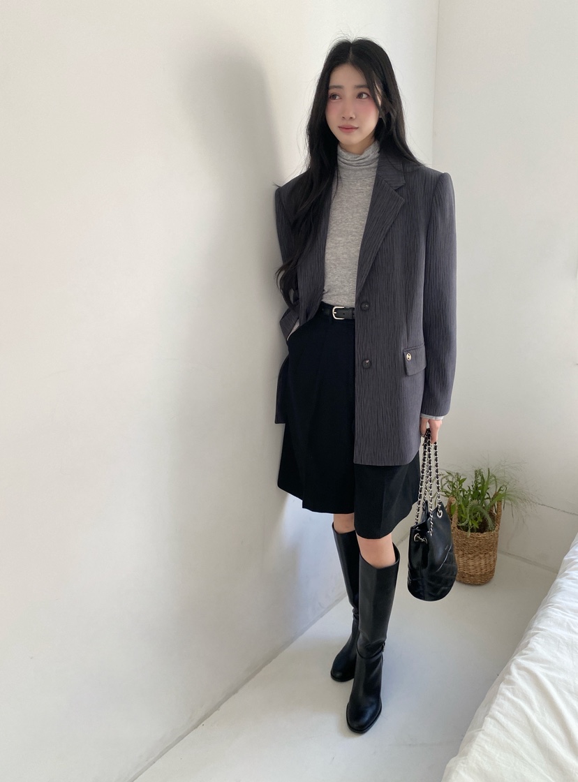 BOHEME東大門㊣代購女裝新款推薦25秋冬熱賣時尚休閑真品夾克BOHEME夾克