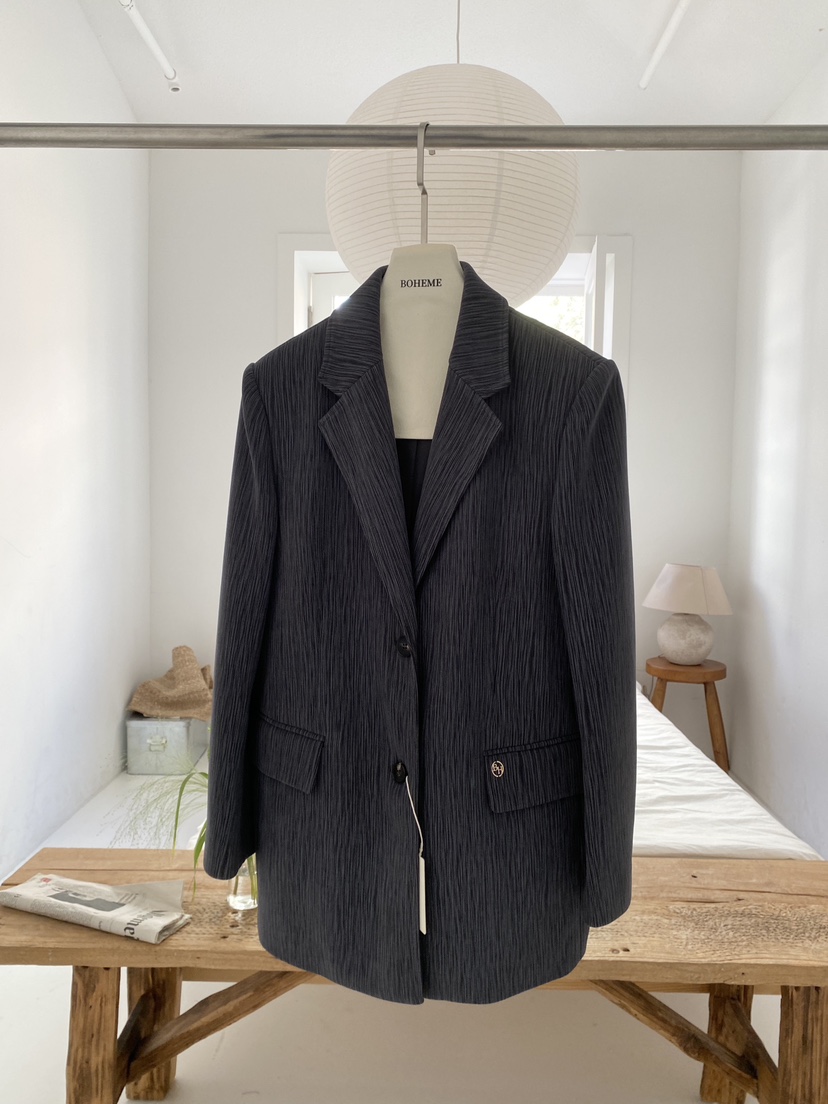 BOHEME東大門㊣代購女裝新款推薦25秋冬熱賣時尚休閑真品夾克BOHEME夾克圖色2