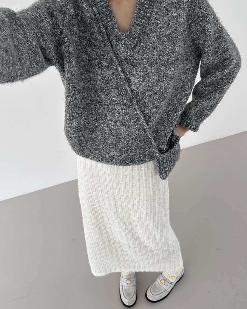 HOWDY東大門㊣實拍女裝新款時尚休閑25秋冬人氣真品熱賣長裙howdy長裙