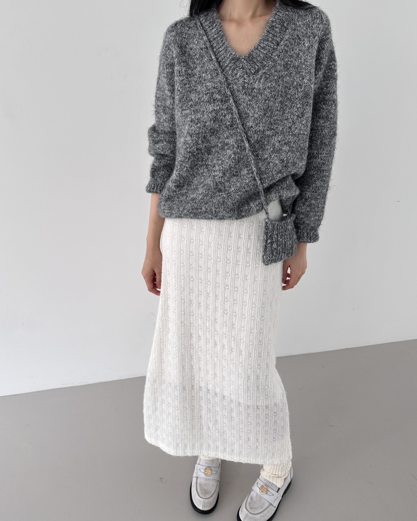 HOWDY東大門㊣實拍女裝新款時尚休閑25秋冬人氣真品熱賣長裙howdy長裙