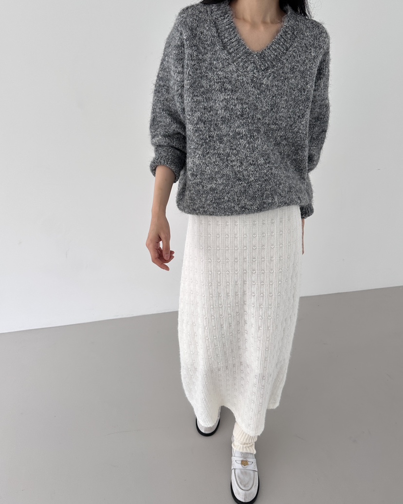 HOWDY東大門㊣實拍女裝新款時尚休閑25秋冬人氣真品熱賣長裙howdy長裙