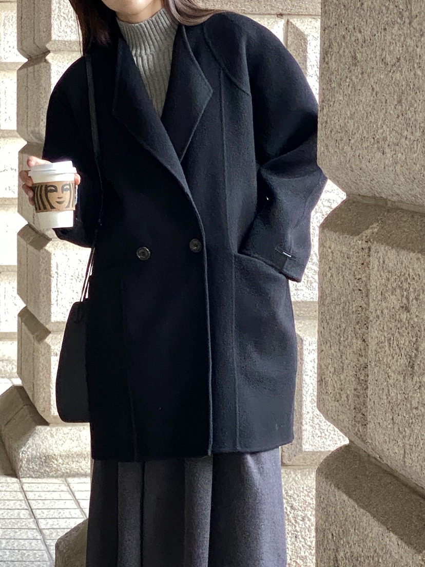 MILUI韓國直郵㊣女士新款推薦25秋冬人氣職業熱賣中長款大衣MILUI中長款大衣