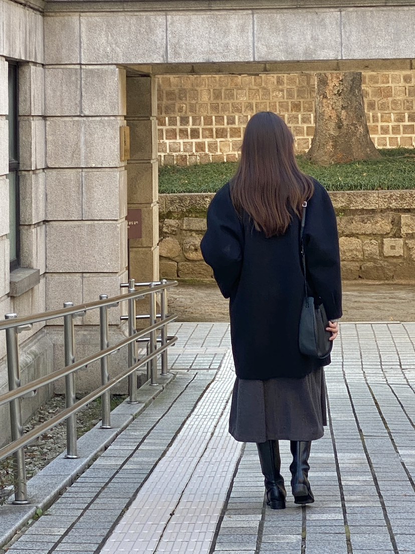 MILUI韓國直郵㊣女士新款推薦25秋冬人氣職業熱賣中長款大衣MILUI中長款大衣