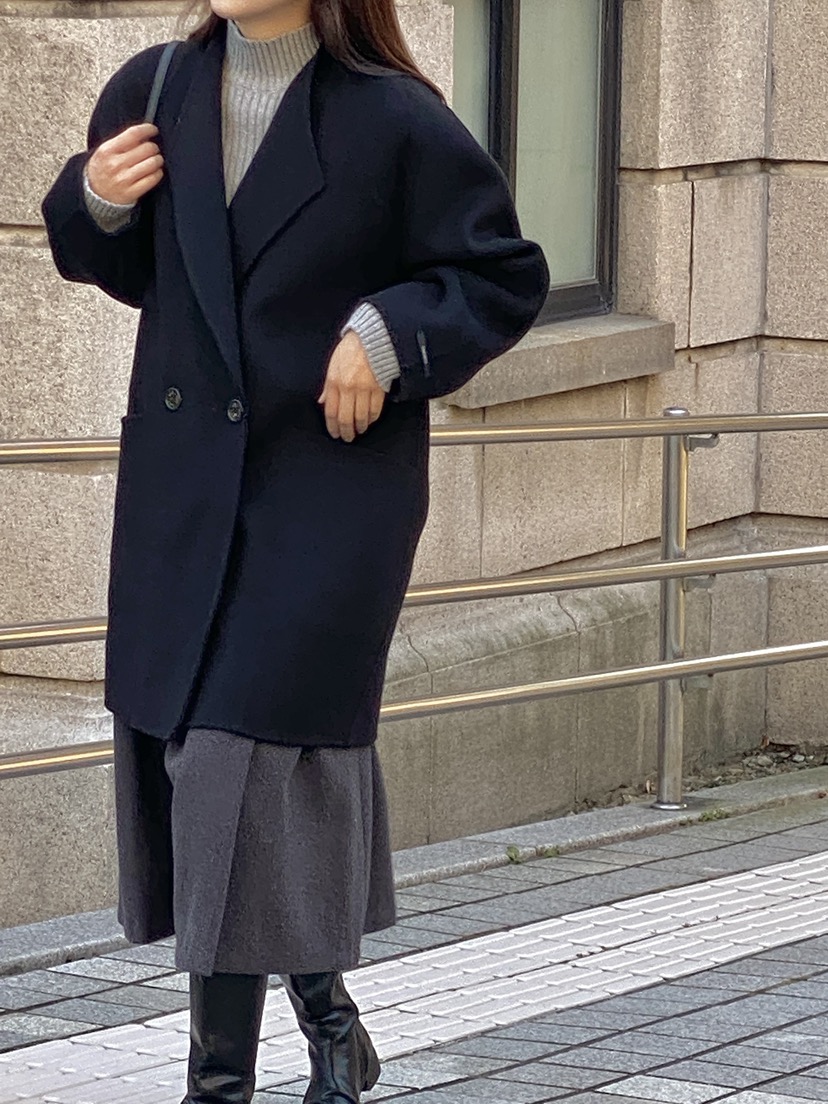 MILUI韓國直郵㊣女士新款推薦25秋冬人氣職業熱賣中長款大衣MILUI中長款大衣