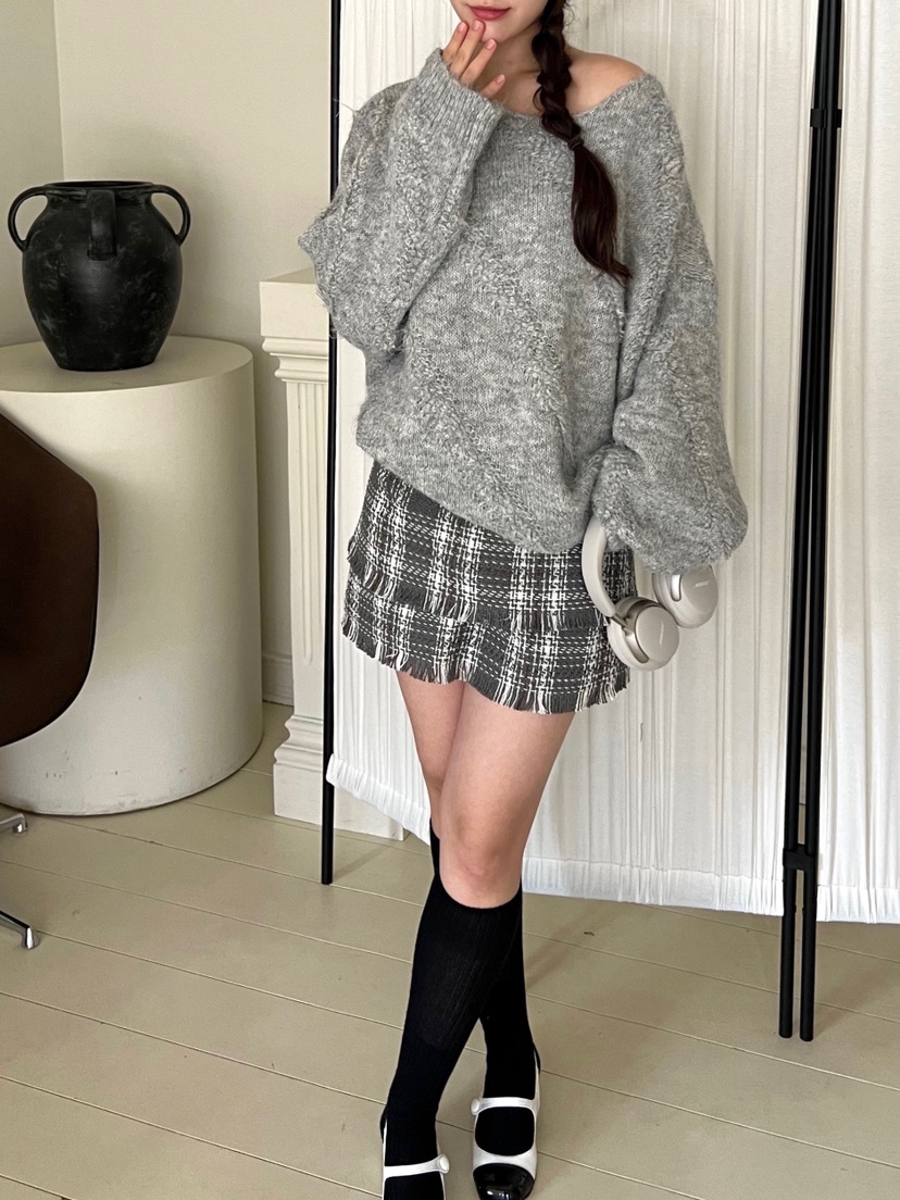 BOLD韓國代購㊣女裝新款熱賣真品人氣時尚25秋冬休閑職業短裙BOLD短裙