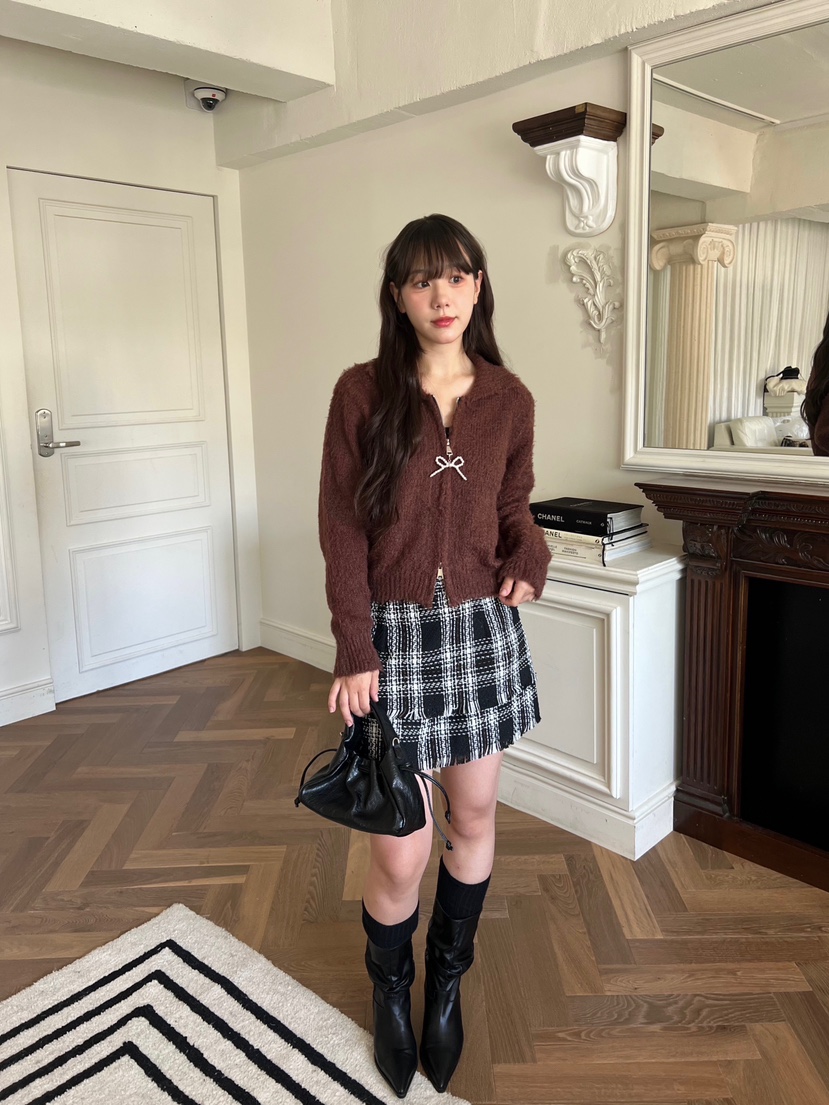 BOLD韓國代購㊣女裝新款熱賣真品人氣時尚25秋冬休閑職業短裙BOLD短裙