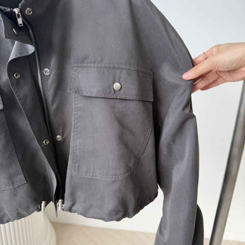 PALETTE-Q東大門㊣實拍女裝新品人氣25秋冬真品職業夾克褶皺PALETTE夾克