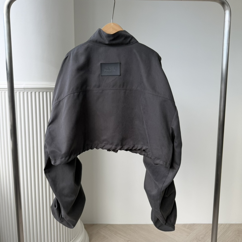 PALETTE-Q東大門㊣實拍女裝新品人氣25秋冬真品職業夾克褶皺PALETTE夾克