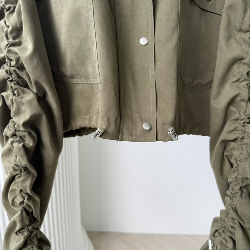 PALETTE-Q東大門㊣實拍女裝新品人氣25秋冬真品職業夾克褶皺PALETTE夾克