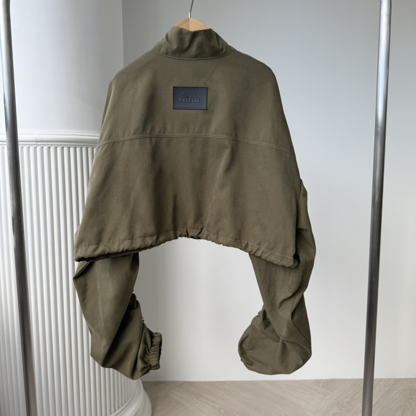 PALETTE-Q東大門㊣實拍女裝新品人氣25秋冬真品職業夾克褶皺PALETTE夾克