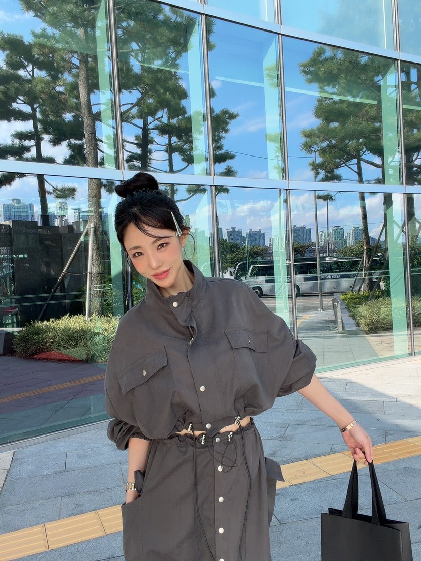 PALETTE-Q東大門㊣實拍女裝新品人氣25秋冬真品職業夾克褶皺PALETTE夾克