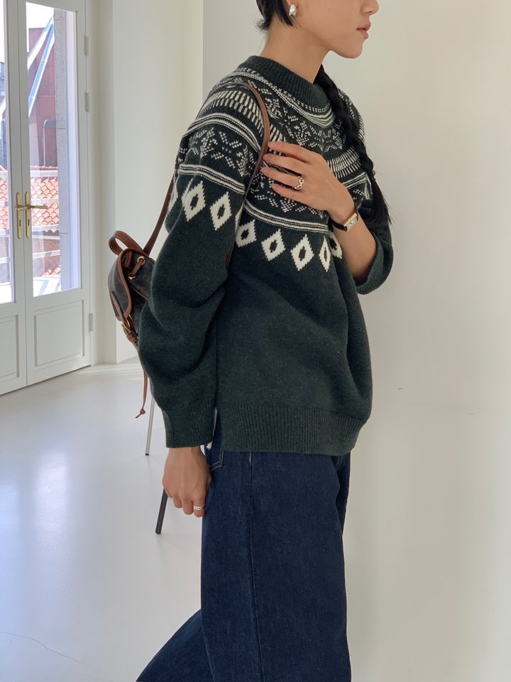 MILUI韓國直郵㊣女士新款熱賣職業真品25秋冬休閑推薦針織衫MILUI針織衫