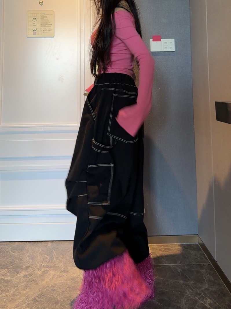 PALETTE-Q韓國代購㊣女士新款25秋冬熱賣真品休閑褲斜紋布PALETTE休閑褲