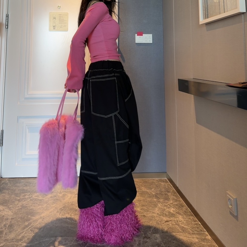 PALETTE-Q韓國代購㊣女士新款25秋冬熱賣真品休閑褲斜紋布PALETTE休閑褲