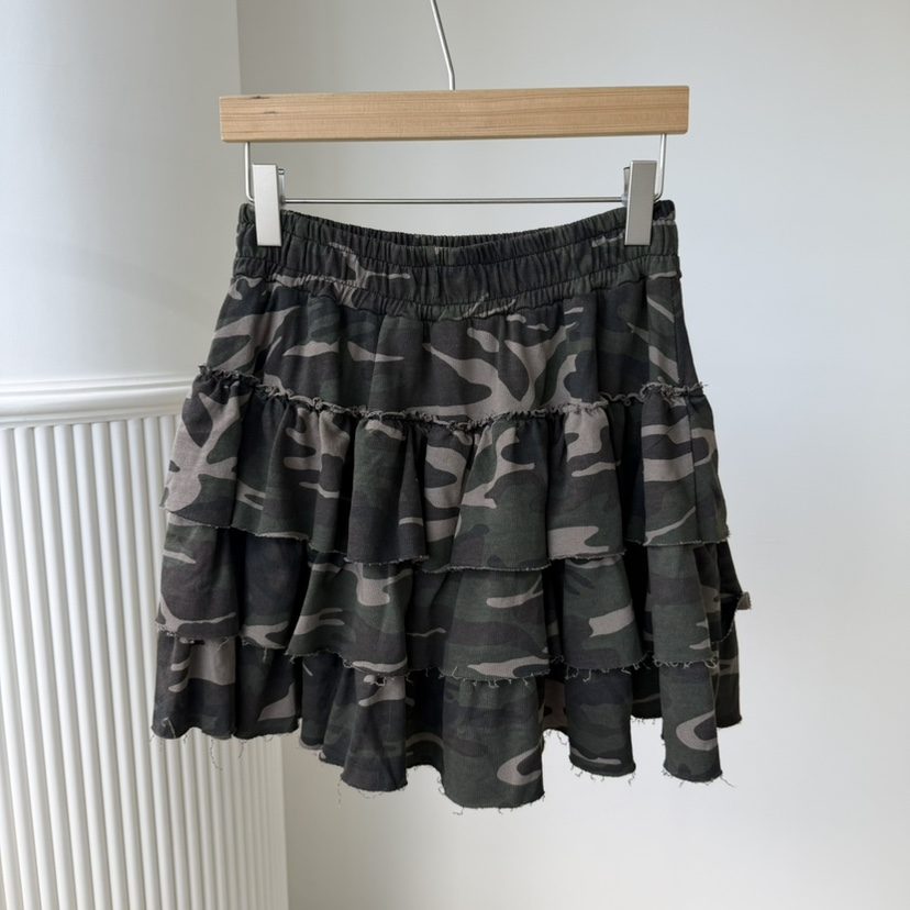 PALETTE-Q東大門㊣代購女裝新品真品時尚人氣25秋冬裙褲迷彩PALETTE裙褲