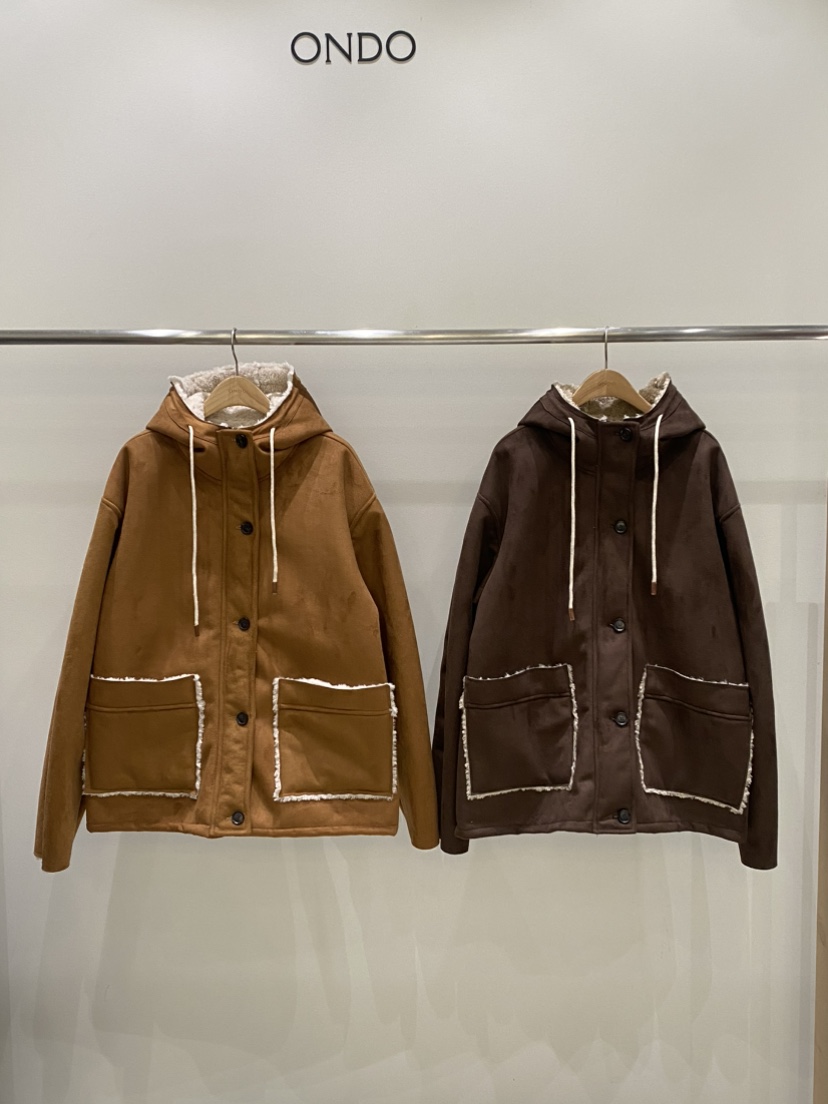 ONDO-P東大門㊣代購女裝新款25秋冬真品時尚休閑人氣短款棉服ONDO-P短款棉服