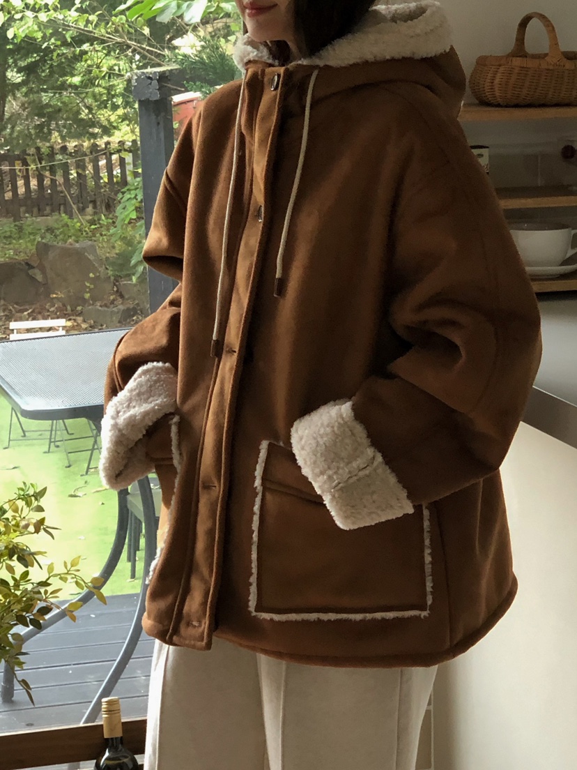 ONDO-P東大門㊣代購女裝新款25秋冬真品時尚休閑人氣短款棉服ONDO-P短款棉服