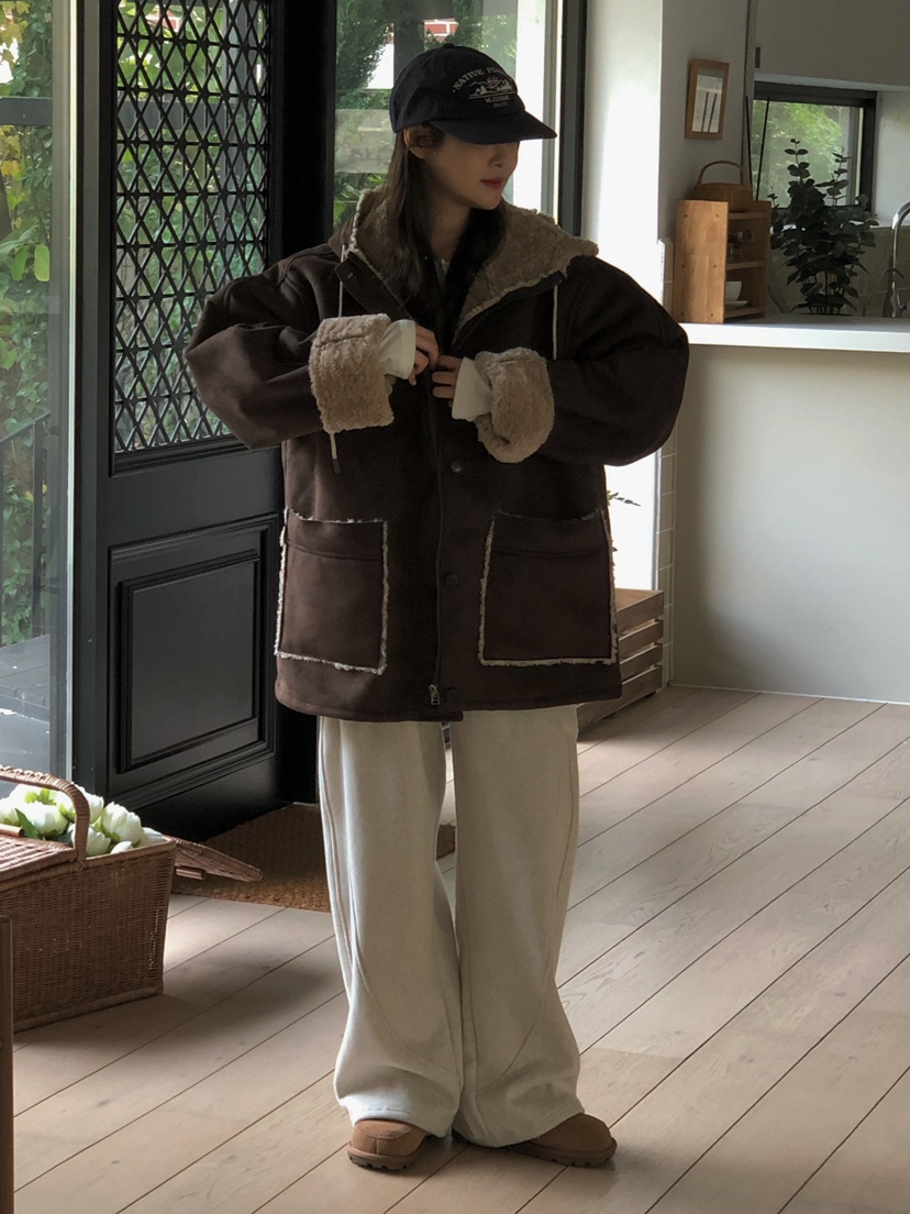 ONDO-P東大門㊣代購女裝新款25秋冬真品時尚休閑人氣短款棉服ONDO-P短款棉服